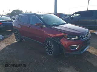 2020 Jeep Compass Limited with VIN 3C4NJCCB5LT218640, listed as a IAAI auction lot 41218825 with 48,097 mi miles. Bid and sale history available at carsss.com. Image 1.