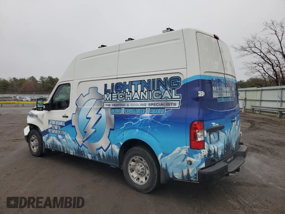 2021 Nissan NV SV with VIN 1N6AF0LY8MN800507, listed as a Copart auction lot 82896564 with 58,295 mi miles and Salvage Title. Bid and sale history available at carsss.com. Image 2.