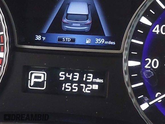 2017 Infiniti QX60 with VIN 5N1DL0MM3HC525307, listed as a IAAI auction lot 41578552 with 54,313 mi miles and . Bid and sale history available at DreamBid. Image 15.