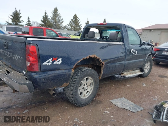 2006 Chevrolet Silverado 1500 Work Truck with VIN 3GCEK14X66G168520, listed as a IAAI auction lot 41644996 with 1 mi miles. Bid and sale history available at carsss.com. Image 4.