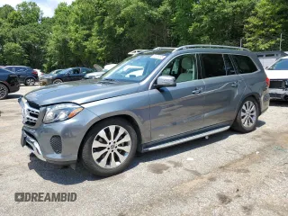 2019 Mercedes-Benz GLS 450 z VIN 4JGDF6EE5KB226562, wystawiony jako Copart lot #63208495 z przebiegiem 48 553 mil mil oraz Szkoda całkowita • Salvage title. Historia ofert i sprzedaży dostępna na DreamBid. Obrazek 1.