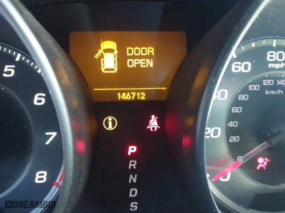 2012 Acura MDX with VIN 2HNYD2H25CH520794, listed as a IAAI auction lot 41427940 with 146712 miles. Bid and sale history available at carsss.com. Image 7.