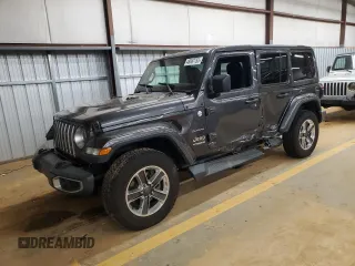 2018 Jeep Wrangler Unlimited Sahara with VIN 1C4HJXEN2JW211969, listed as a Copart auction lot 48897755 with 47,658 mi miles and Salvage Title. Bid and sale history available at carsss.com. Image 1.