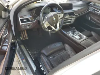 2016 BMW 7 Series 750i xDrive with VIN WBA7F2C59GG415722, listed as a Copart auction lot 75942273 with 0 mi miles. Bid and sale history available at carsss.com. Image 8.