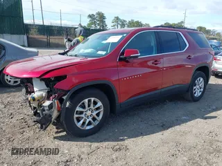 2020 Chevrolet Traverse LT Cloth with VIN 1GNEVGKW0LJ156045, listed as a IAAI auction lot 42050791 with 98,250 mi miles and . Bid and sale history available at DreamBid. Image 2.
