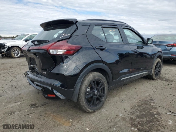 2024 Nissan Kicks SR with VIN 3N1CP5DV7RL542341, listed as a Copart auction lot 47764745 with 1,584 mi miles and Salvage Title. Bid and sale history available at carsss.com. Image 3.