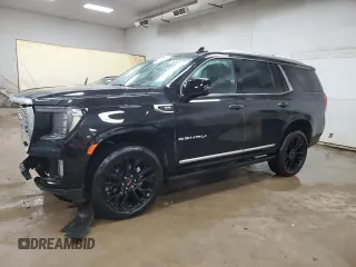 2023 GMC Yukon Denali with VIN 1GKS2DKLXPR537440, listed as a Copart auction lot 43265725 with 23,976 mi miles and Clean Title. Bid and sale history available at carsss.com. Image 1.