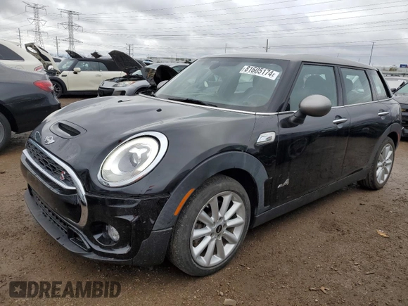 2017 MINI Clubman Cooper S with VIN WMWLU5C52H2E82086, listed as a Copart auction lot 81605174 with 69,134 mi miles and Salvage Title. Bid and sale history available at carsss.com. Image 1.