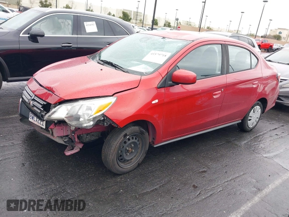 2021 Mitsubishi Mirage G4 ES with VIN ML32FUFJ9MHF01240, listed as a IAAI auction lot 41579718 with 86,616 mi miles. Bid and sale history available at carsss.com. Image 18.