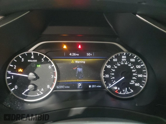 2018 Nissan Murano Platinum with VIN 5N1AZ2MH8JN121428, listed as a Copart auction lot 53608795 with 62,397 mi miles and Salvage Title. Bid and sale history available at carsss.com. Image 9.
