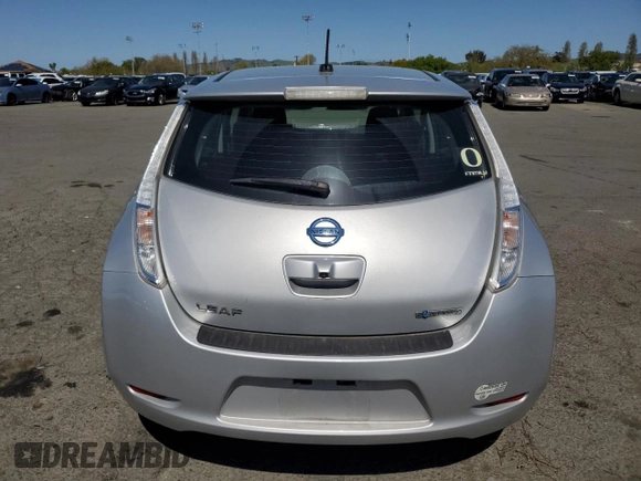 2017 Nissan LEAF SV with VIN 1N4BZ0CP8HC302191, listed as a Copart auction lot 52509755 with 58,852 mi miles and Salvage title. Bid and sale history available at DreamBid. Image 6.