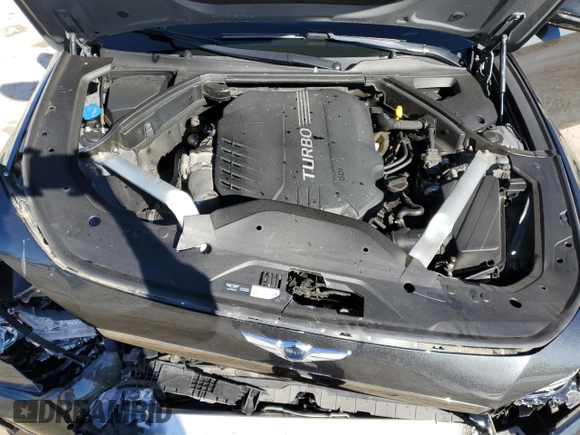 2019 Genesis G70 3.3T Advanced with VIN KMTG34LE1KU022137, listed as a Copart auction lot 76611254 with 59,082 mi miles and Salvage Title. Bid and sale history available at carsss.com. Image 12.