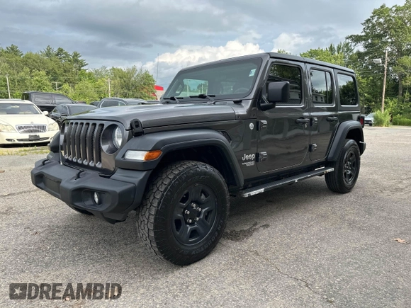 2018 Jeep Wrangler Unlimited Sport S with VIN 1C4HJXDN8JW260675, listed as a IAAI auction lot 42748800 with 179,100 mi miles and . Bid and sale history available at DreamBid. Image 2.