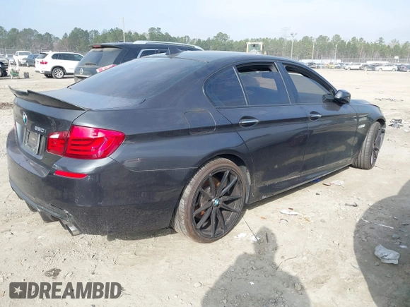 2013 BMW 5 Series 550i xDrive with VIN WBAFU9C50DDY70918, listed as a IAAI auction lot 41501293 with 77,675 mi miles and . Bid and sale history available at carsss.com. Image 4.