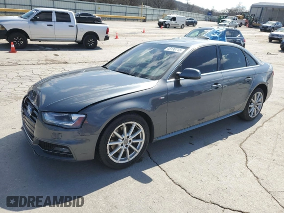 2015 Audi A4 Premium Plus with VIN WAUFFAFL8FN036236, listed as a Copart auction lot 48136715 with 140,901 mi miles and Salvage Title. Bid and sale history available at carsss.com. Image 1.