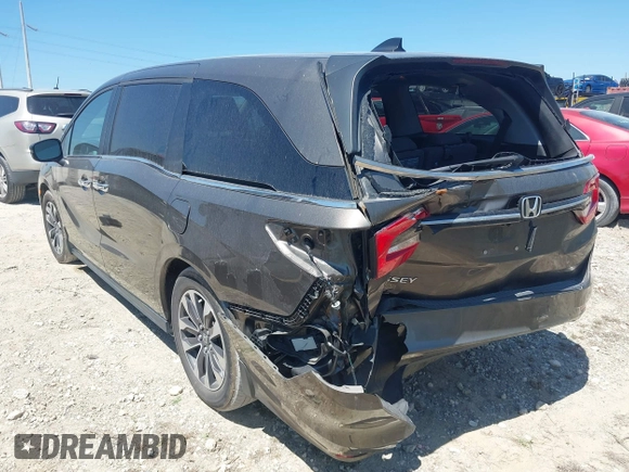 2022 Honda Odyssey EX-L with VIN 5FNRL6H76NB052194, listed as a IAAI auction lot 41889058 with 49,731 mi miles and . Bid and sale history available at DreamBid. Image 3.