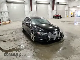 2015 Audi S4 Premium Plus with VIN WAUBGAFL1FA127044, listed as a Copart auction lot 48535315 with 115,920 mi miles and Salvage Title. Bid and sale history available at carsss.com. Image 10.