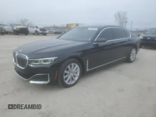 2020 BMW 7 Series 740i xDrive with VIN WBA7T4C0XLGF97467, listed as a Copart auction lot 44706715 with 17,717 mi miles and Clean Title. Bid and sale history available at carsss.com. Image 1.