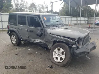 2022 Jeep Wrangler Unlimited Willys with VIN 1C4HJXDN2NW251007, listed as a Copart auction lot 44691165 with Not Provided miles and Salvage Title. Bid and sale history available at DreamBid. Image 4.