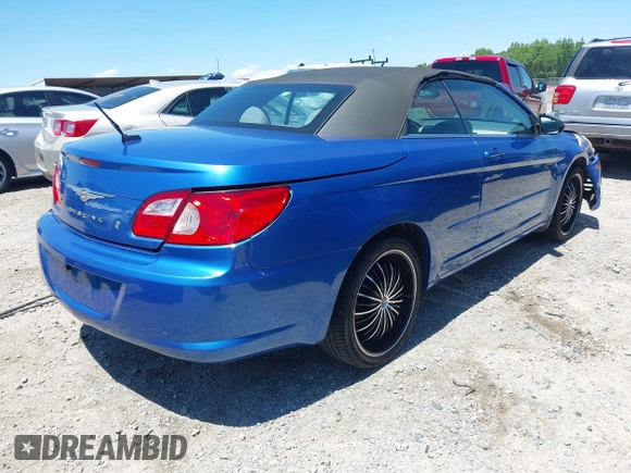 2008 Chrysler Sebring LX с VIN 1C3LC45KX8N180208, выставлен на аукционе IAAI как лот 42191780 с пробегом 263 970 миль миль и . История ставок и продаж доступна на DreamBid. Изображение 4.