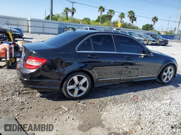 2011 Mercedes-Benz C with VIN WDDGF5EB1BR133861, listed as a Copart auction lot 53059035 with 81,218 mi miles and Salvage Title. Bid and sale history available at carsss.com. Image 3.