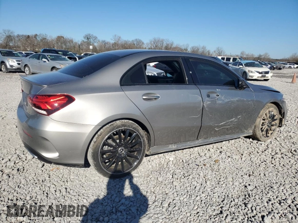 2020 Mercedes-Benz A 220 with VIN WDD3G4EB7LW039220, listed as a Copart auction lot 86135074 with Not Provided miles and Salvage Title. Bid and sale history available at DreamBid. Image 3.