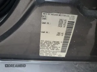 2023 Nissan Altima S with VIN 1N4BL4BV9PN331050, listed as a Copart auction lot 78193524 with 12,607 mi miles and Salvage Title. Bid and sale history available at DreamBid. Image 13.