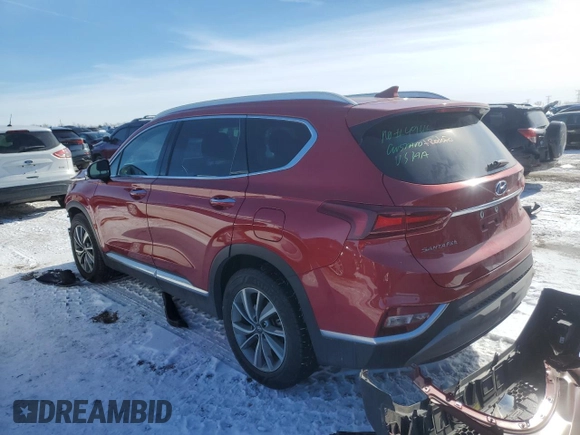 2019 Hyundai Santa Fe Limited with VIN 5NMS5CAD5KH075504, listed as a Copart auction lot 45567185 with 84,029 mi miles and Salvage Title. Bid and sale history available at carsss.com. Image 2.