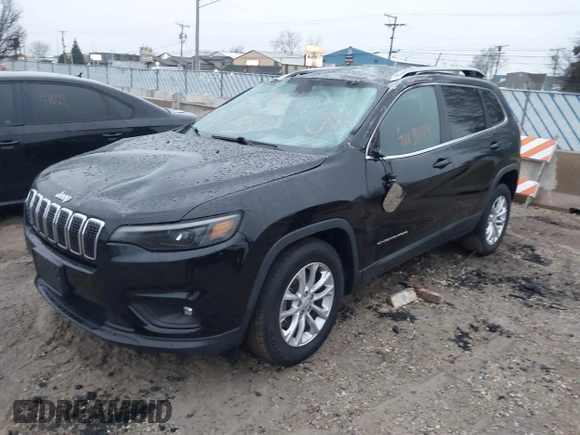 2019 Jeep Cherokee Latitude with VIN 1C4PJMCB8KD367868, listed as a IAAI auction lot 41465306 with 84,250 mi miles. Bid and sale history available at carsss.com. Image 2.