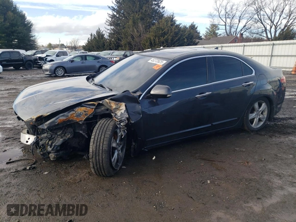 2012 Acura TSX Tech Pkg with VIN JH4CU2F62CC008451, listed as a Copart auction lot 45272625 with 179,434 mi miles and Salvage Title. Bid and sale history available at carsss.com. Image 1.