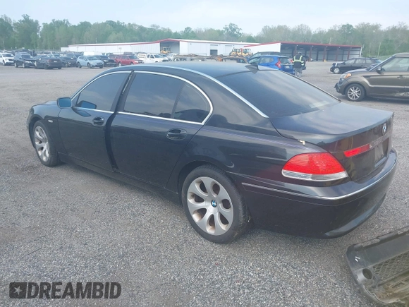 2002 BMW 7 Series 745Li with VIN WBAGN63492DR00406, listed as a IAAI auction lot 42168104 with 141,216 mi miles and . Bid and sale history available at carsss.com. Image 3.