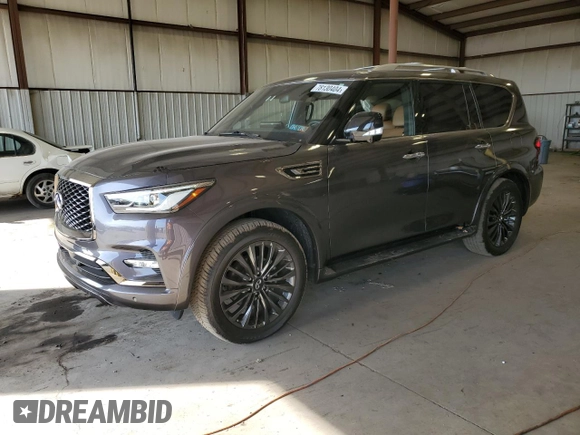 2024 Infiniti QX80 SENSORY with VIN JN8AZ2BC3R9500177, listed as a Copart auction lot 78130404 with 18,016 mi miles and Salvage Title. Bid and sale history available at carsss.com. Image 1.