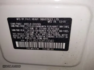 2016 Subaru Forester 2.5i Premium with VIN JF2SJAGC6GH510040, listed as a IAAI auction lot 41178427 with 87,783 mi miles. Bid and sale history available at carsss.com. Image 9.