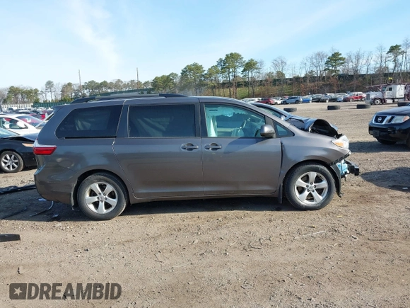 2017 Toyota Sienna LE Auto Access Seat with VIN 5TDKZ3DCXHS888544, listed as a IAAI auction lot 42015252 with 76,378 mi miles. Bid and sale history available at carsss.com. Image 12.