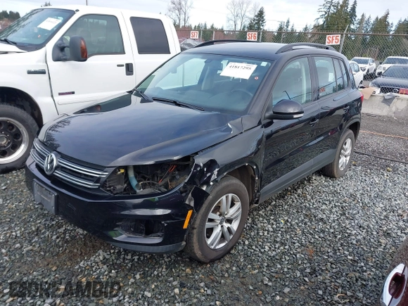 2016 Volkswagen Tiguan SE with VIN WVGBV7AX5GW511804, listed as a IAAI auction lot 41817295 with 75,831 mi miles and . Bid and sale history available at DreamBid. Image 2.