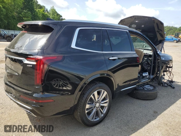 2024 Cadillac XT6 Premium Luxury with VIN 1GYKPFRSXRZ753789, listed as a Copart auction lot 60132945 with Not provided miles and Salvage title. Bid and sale history available at DreamBid. Image 3.