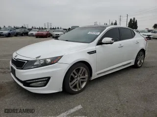 2013 Kia Optima SX w/Limited Pkg with VIN 5XXGR4A67DG089150, listed as a Copart auction lot 52642465 with 215,363 mi miles and Salvage Title. Bid and sale history available at carsss.com. Image 1.
