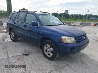 2006 Toyota Highlander with VIN JTEGD21A960147203, listed as a IAAI auction lot 42781846 with 224,326 mi miles and . Bid and sale history available at DreamBid. Image 1.