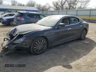 2017 Maserati Ghibli with VIN ZAM57XSL7H1235806, listed as a Copart auction lot 47186075 with 61,138 mi miles and Salvage Title. Bid and sale history available at carsss.com. Image 1.