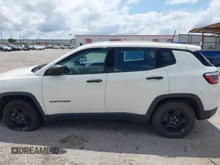 2018 Jeep Compass Sport with VIN 3C4NJCAB3JT263298, listed as a IAAI auction lot 42218194 with 104,604 mi miles and . Bid and sale history available at DreamBid. Image 13.