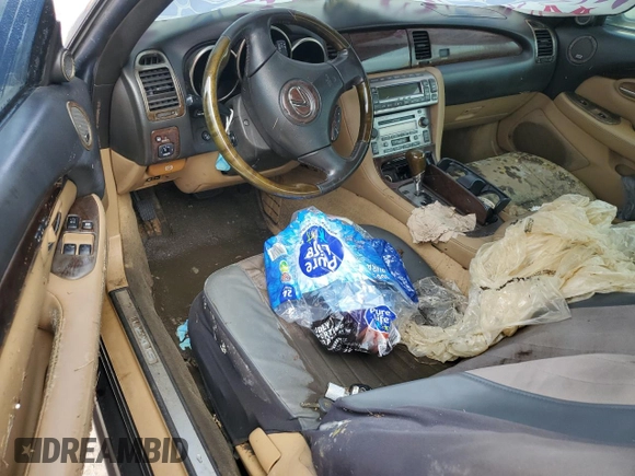 2007 Lexus SC 430 with VIN JTHFN45Y279014035, listed as a Copart auction lot 75084564 with Not Provided miles and Salvage Title. Bid and sale history available at DreamBid. Image 8.