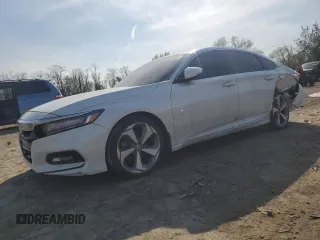 2018 Honda Accord Touring with VIN 1HGCV2F90JA014977, listed as a Copart auction lot 52817165 with 117,928 mi miles and Salvage title. Bid and sale history available at DreamBid. Image 1.