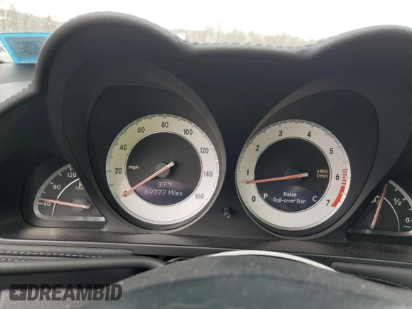 2009 Mercedes-Benz SL 550 with VIN WDBSK71F29F152210, listed as a Copart auction lot 44854165 with 69,777 mi miles and Salvage title. Bid and sale history available at DreamBid. Image 9.