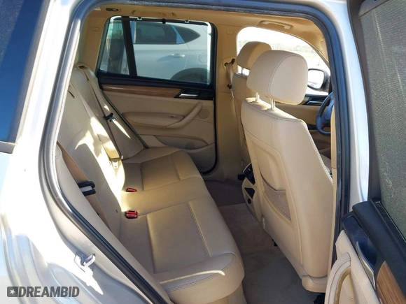 2013 BMW X3 xDrive28i with VIN 5UXWX9C59D0D08955, listed as a IAAI auction lot 41963953 with 120,420 mi miles. Bid and sale history available at carsss.com. Image 8.