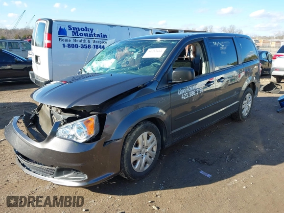 2016 Dodge Grand Caravan SE with VIN 2C4RDGBG4GR382970, listed as a IAAI auction lot 41215666 with 93,534 mi miles and . Bid and sale history available at DreamBid. Image 2.