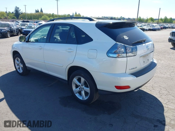 2007 Lexus RX 350 with VIN JTJHK31U172026845, listed as a IAAI auction lot 42084747 with 128,867 mi miles. Bid and sale history available at carsss.com. Image 3.