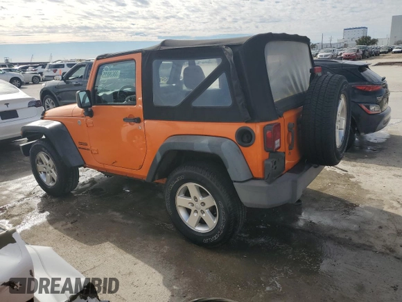 2013 Jeep Wrangler Sport with VIN 1C4AJWAG7DL550851, listed as a Copart auction lot 88639225 with Not Provided miles and Salvage Title. Bid and sale history available at carsss.com. Image 2.