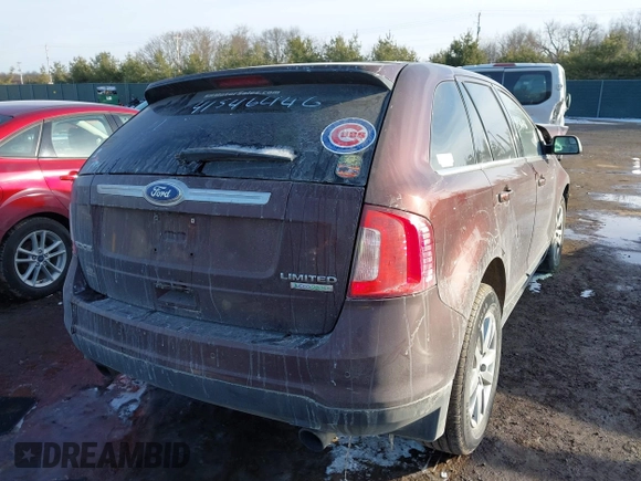 2012 Ford Edge Limited with VIN 2FMDK3K98CBA67789, listed as a IAAI auction lot 41546446 with 142,373 mi miles. Bid and sale history available at carsss.com. Image 4.