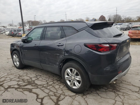 2021 Chevrolet Blazer LT with VIN 3GNKBHRS8MS559467, listed as a Copart auction lot 80443794 with 42,673 mi miles and Salvage Title. Bid and sale history available at carsss.com. Image 2.