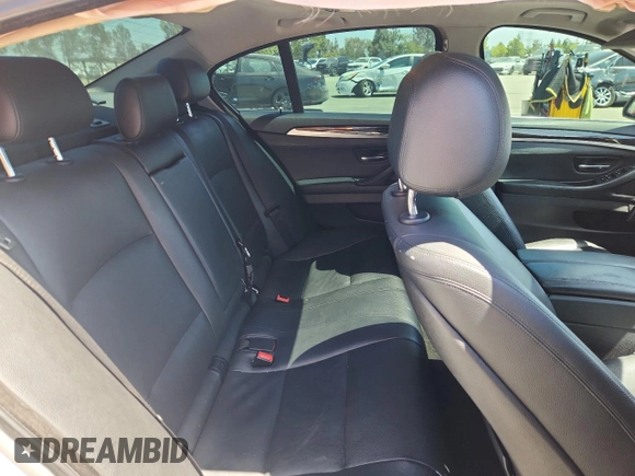 2015 BMW 5 Series 528i with VIN WBA5A5C59FD518341, listed as a Copart auction lot 63881785 with 147,489 mi miles and Salvage title. Bid and sale history available at DreamBid. Image 10.